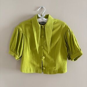 Hannah Kristina Metz Lime Green top